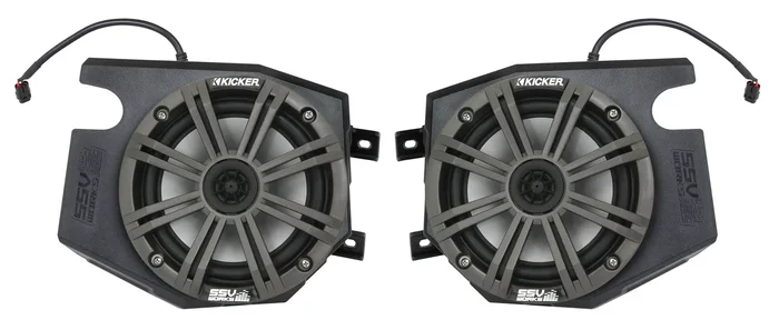 SSV WORKS RZ4-F65K Front Speaker Pod - Custom Fiberglass Audio System for Powersports