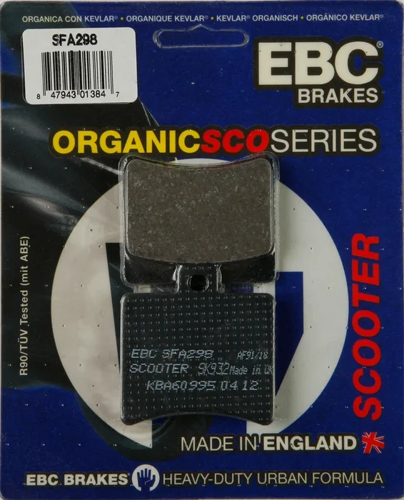 EBC SFA298 Organic Brake Pads - Premium Brake Pads for Street & Dirt Bikes