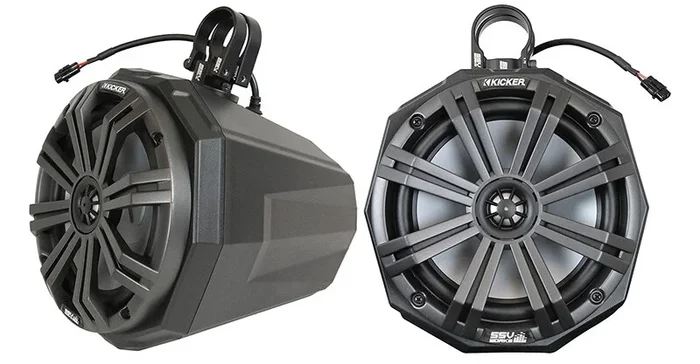 SSV WORKS Cage Mount Pod Speakers - 6.5" Custom Molded Audio System for Side by Side