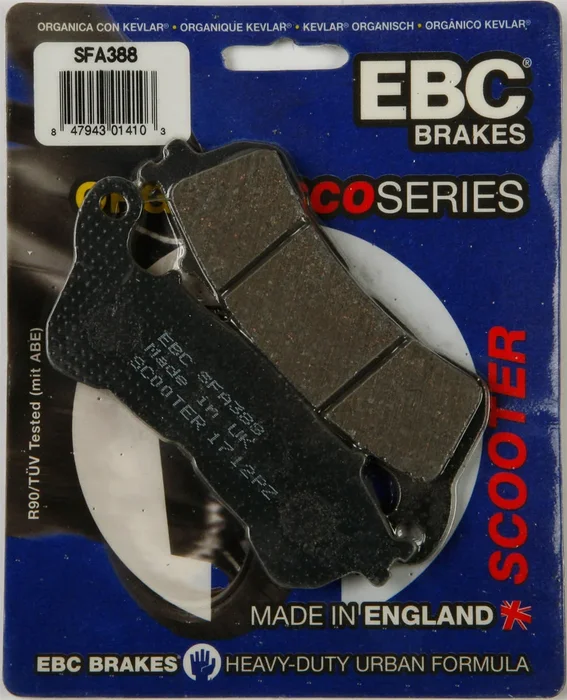 EBC Brakes SFA388 Organic Brake Pads - High-Performance Dirt & Street Bike Brake Pads