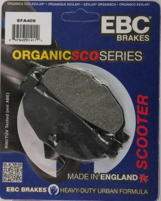 EBC SFA408 Organic Brake Pads - High-Performance Braking for Street & Dirt Bikes
