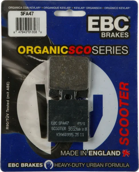 EBC SFA47 Organic Brake Pads - High-Performance Brakes for Street & Dirt Bikes