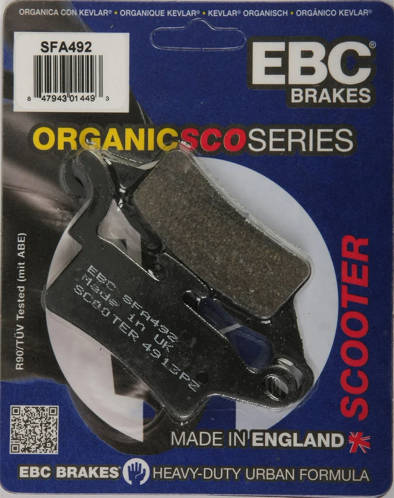 EBC SFA492 Organic Brake Pads - High-Performance Brakes for Street & Dirt Bikes