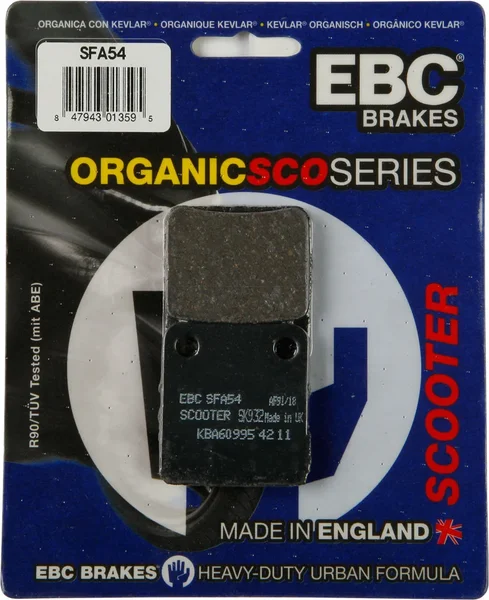 EBC SFA54 Organic Brake Pads - High-Performance Street & Dirt Bike Brake Shoes