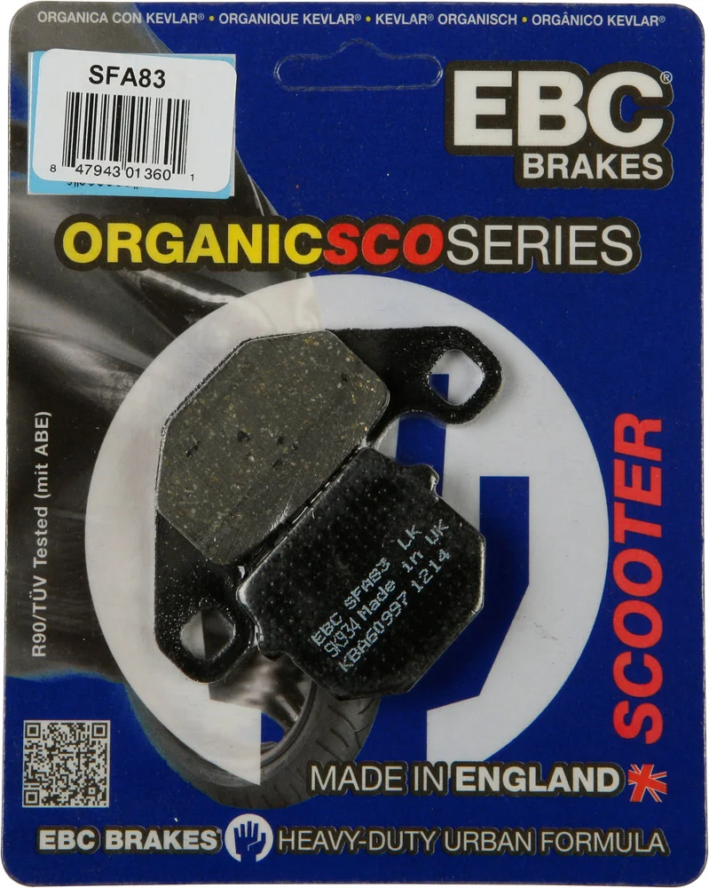 EBC SFA83 Organic Brake Pads - High-Performance Brakes for Street & Dirt Bikes