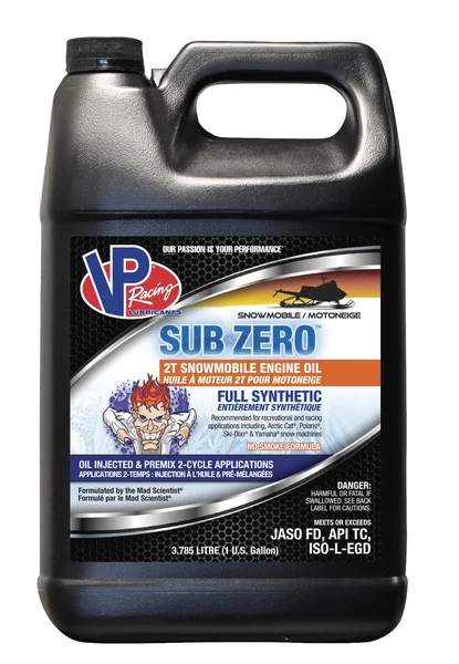VP RACING Sub-Zeros Syn 2T Snowmobile Oil - Fully Synthetic Ester-Based 2-Stroke Engine Oil