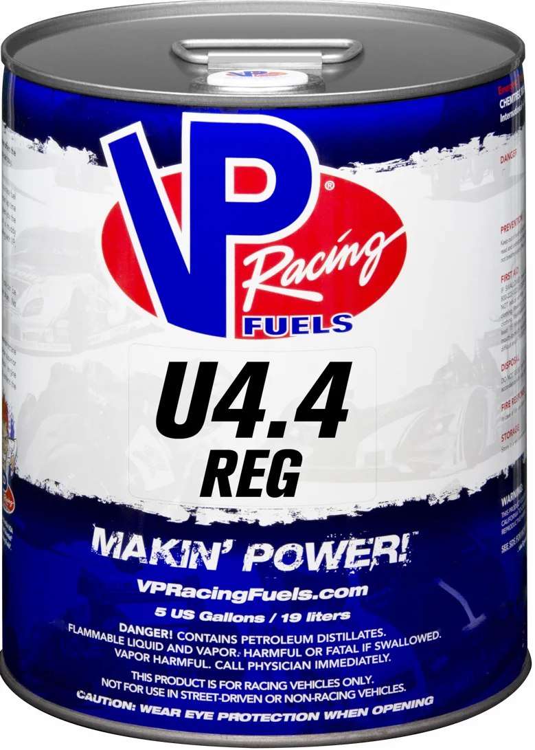 VP RACING U4.4 Reg VP Fuel - High-Octane Racing Fuel Additive for Enhanced Engine Performance
