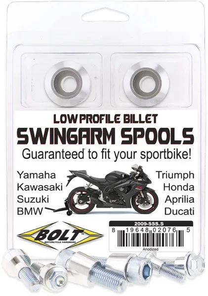 BOLT 2009-SSS.S Universal Swingarm Spools - Durable Suspension Spool for Off-Road Vehicles