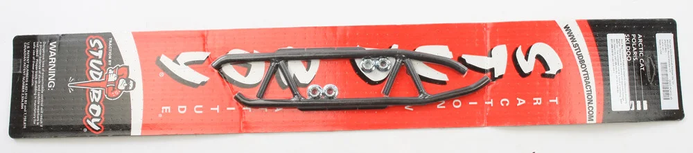 STUD BOY DOO-R2410-45 Round Bar Runners - Durable Carbide Inserts for Superior Snow Control