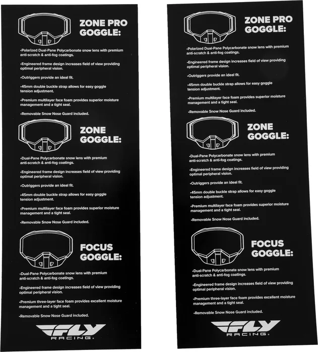 FLY RACING - 360-0002 - Snow Bullet Point Magnet