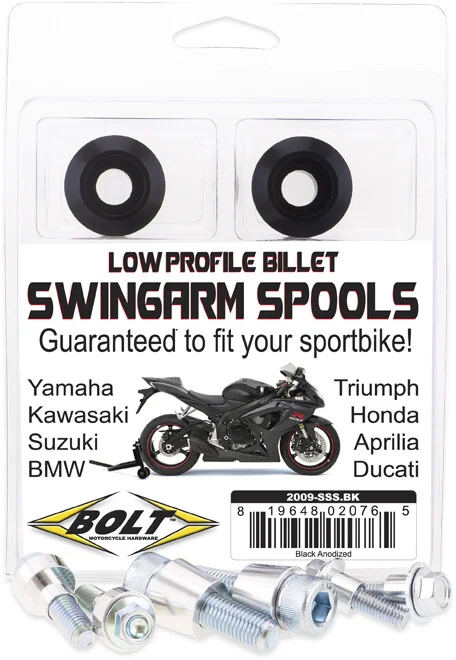BOLT Universal Swingarm Spools - Durable Delrin Suspension Spools for Powersports