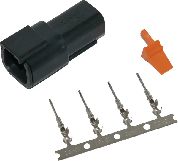 NAMZ CUSTOM CYCLE - MDR-4B - Deutsch DTM Receptacle W/Stamped Terminals and Wedgelock