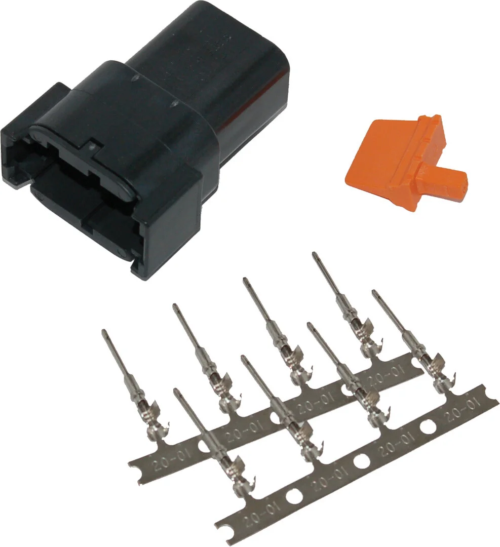 NAMZ CUSTOM CYCLE - MDR-8B - Deutsch DTM Receptacle W/Stamped Terminals and Wedgelock