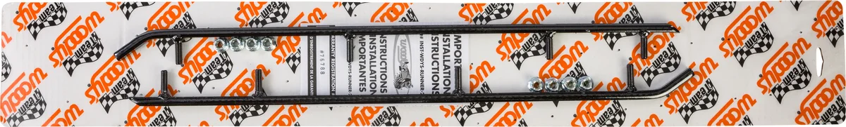 WOODYS RUY-6250 Standard Wear Bar Runners - Durable, High-Performance Ski Wear Bars for Powersports Enthusiasts