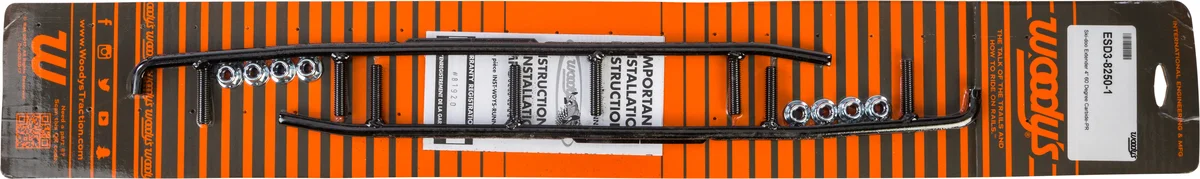 WOODYS ESD3-8250 4" Carbides & Runners - Durable Ski Components for Enhanced Performance