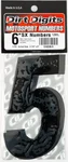 DIRT DIGITS SX63B-5 Super X Competition Stick-on Numbers - High-Performance Racing Decals