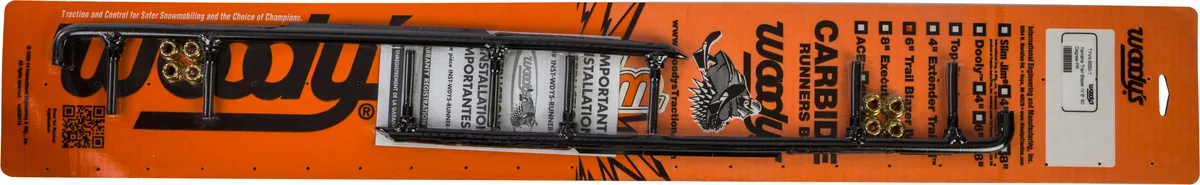 WOODYS TYV4-6550 Trail Blazer Round Bar Runners 6" - Durable Ski Runners for Powersports