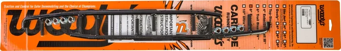 WOODYS WSD-8250 Executive Round Bar Runners - Durable Ski Carbide for Snowmobiles | Premium UHMW Polyethylene Runners