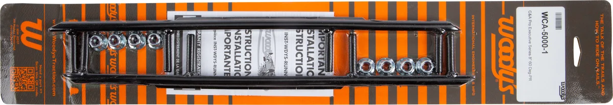 WOODYS WCA-5000 Executive Round Bar Runners - Durable Steel Carbide Skis for Powersports Vehicles