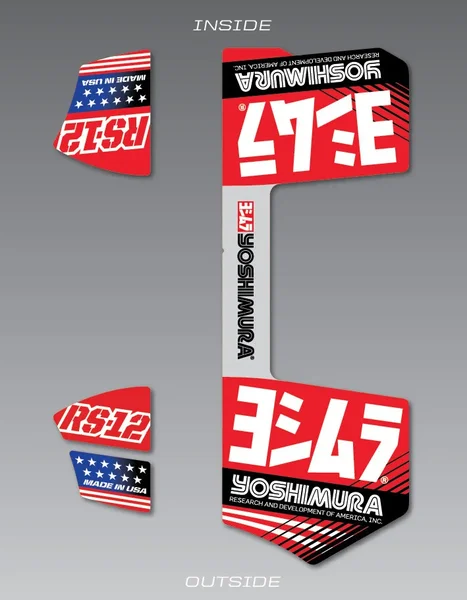 YOSHIMURA - RS12-NB010 - RS-12 Muffler Decals
