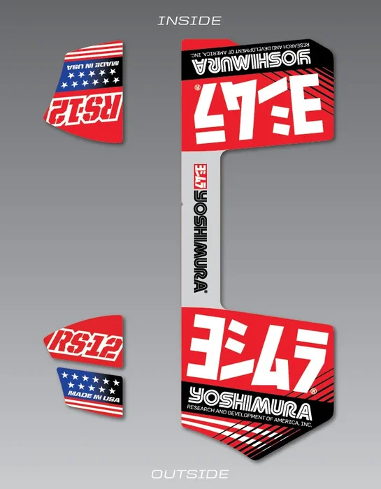 YOSHIMURA - RS12-NB010 - RS-12 Muffler Decals