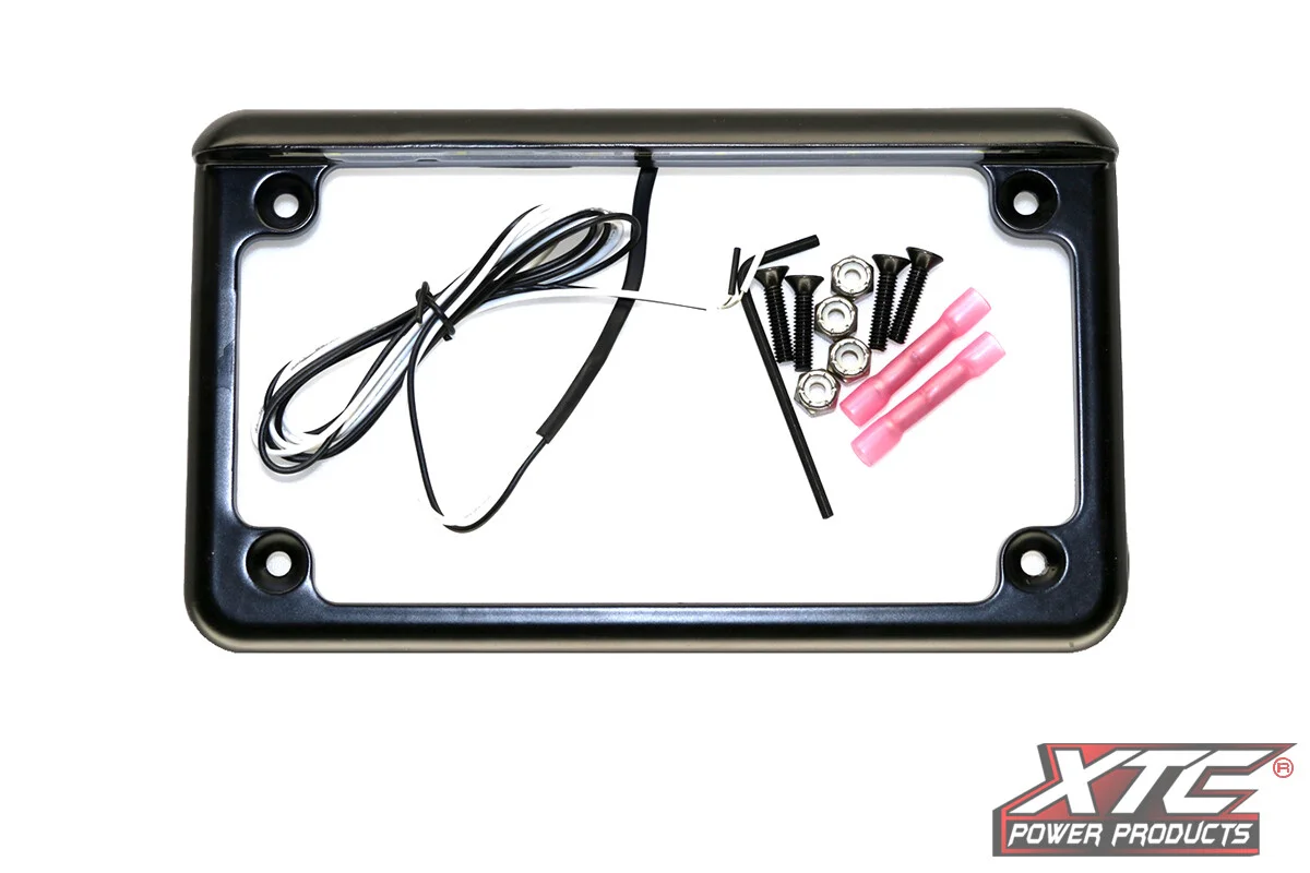 XTC POWER PRODUCTS - LF-6BK - License Plate Frame/Mount