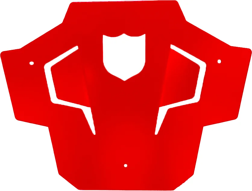 PRO ARMOR P199P367RD Sport Skid Plate - Durable Rear Protection for SxS Vehicles