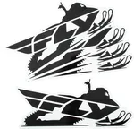 FLY RACING - SNOW 99-8224-5 - SNOW STICKER - 5/PK 15"