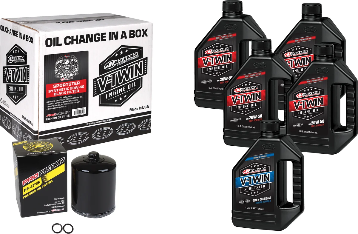 MAXIMA - 90-119015PB - V-Twin Oil Change Kit