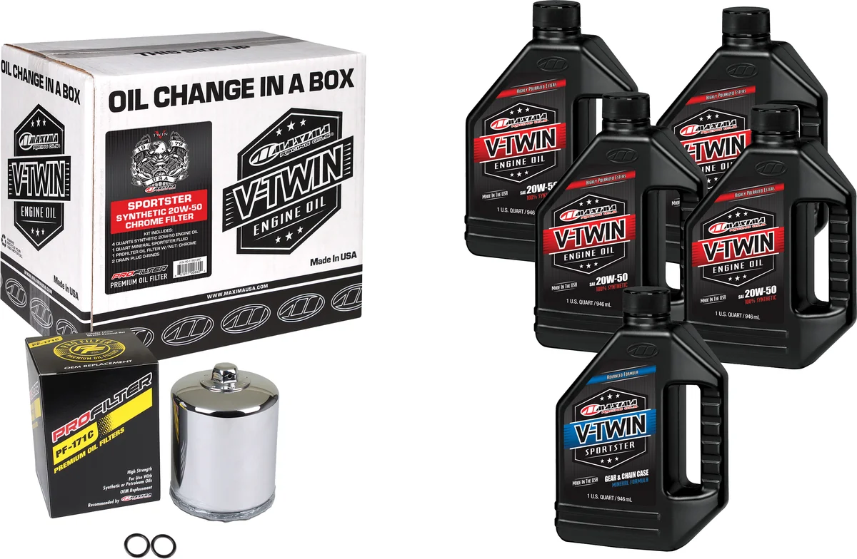 MAXIMA - 90-119015PC - V-Twin Oil Change Kit