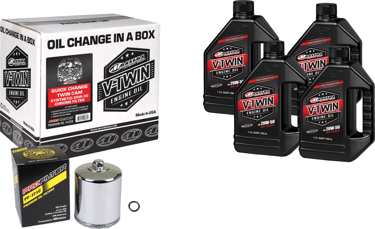MAXIMA - 90-119014PC - V-Twin Quick Change Oil Filter Kit