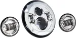LETRIC LIGHTING CO - LLC-LHK-7C - 7" LED Headlight Pass Lamp Kit w/ Mount Adapter