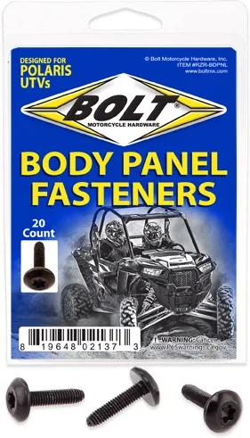 BOLT Corrosion-Resistant UTV Body Panel Screws - Durable Fasteners for RZR & UTVs