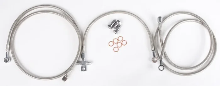 STREAMLINE BAN-F-2 Front Brake Line Kit - Durable Brake Line Upgrade for Powersports Vehicles