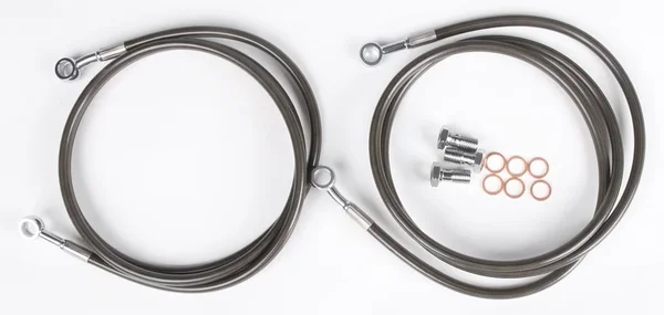 STREAMLINE BAN-2F-2SMOKE Front Brake Line Kit - Durable & Reliable Brake System Upgrade