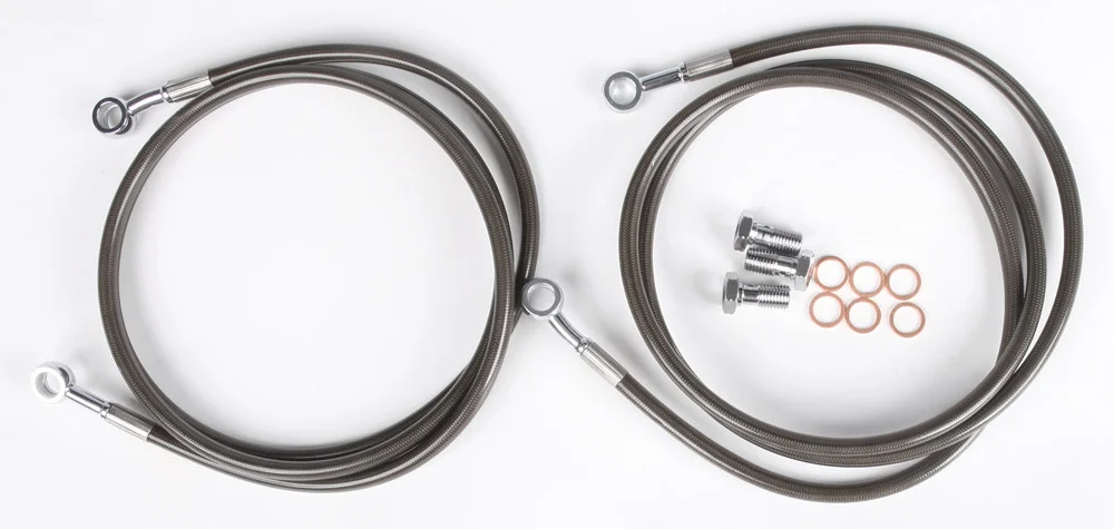 STREAMLINE BAN-2F-2SMOKE Front Brake Line Kit - Durable & Reliable Brake System Upgrade