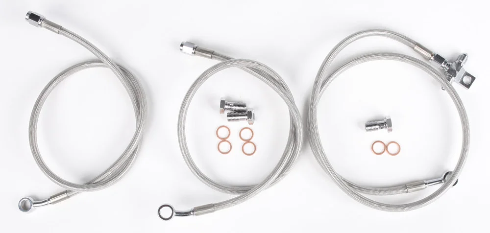 STREAMLINE RAP-F-2 Front Brake Line Kit - Durable & Reliable Brake System for Powersports Vehicles