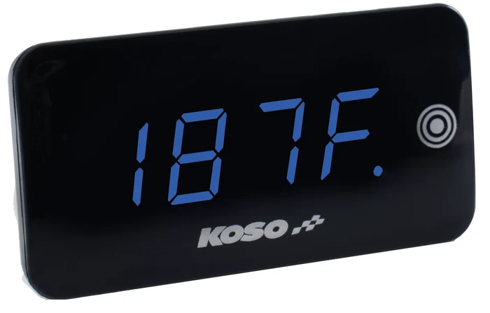 KOSO - BA068040 - Super Slim Touch Screen Volt & Temp Gauge