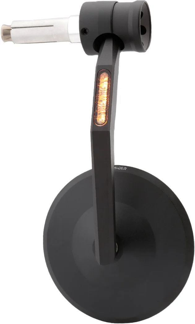 HIGHSIDER - 301-529 - Montana Rim Handlebar Mirror W/Run Lights/Turn Signals