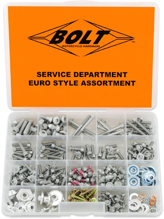 BOLT Euro-Style Bolt Kit - High-Tensile Stainless Steel Hardware for Powersports & Vehicles
