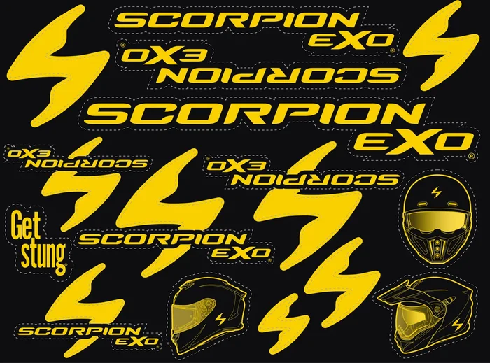 SCORPION EXO - 59-808 - Sticker Sheet 2022