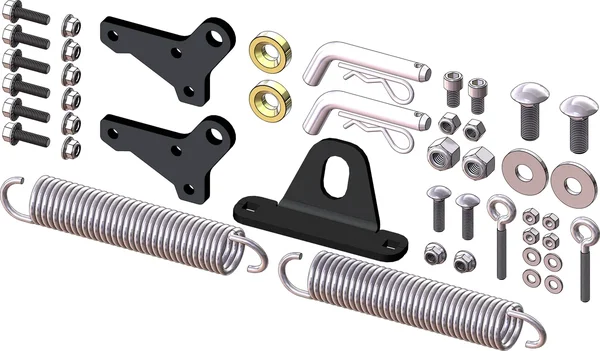 KFI UTV Pro 2.0 Push Tube Parts Kit - Durable Plow Upgrade for Off-Road Vehicles
