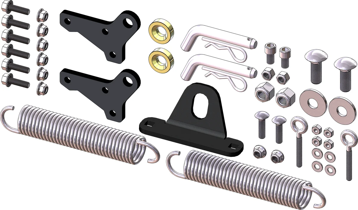 KFI UTV Pro 2.0 Push Tube Parts Kit - Durable Plow Upgrade for Off-Road Vehicles