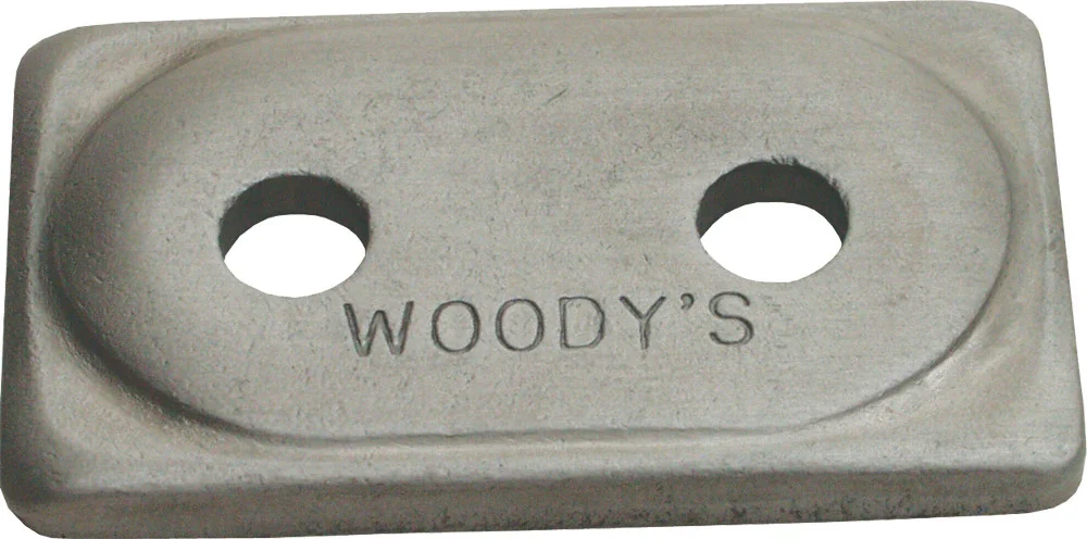 WOODYS ADA2-3775 Angled Double Stud Support Plate - Durable Track Mount for Powersports Vehicles