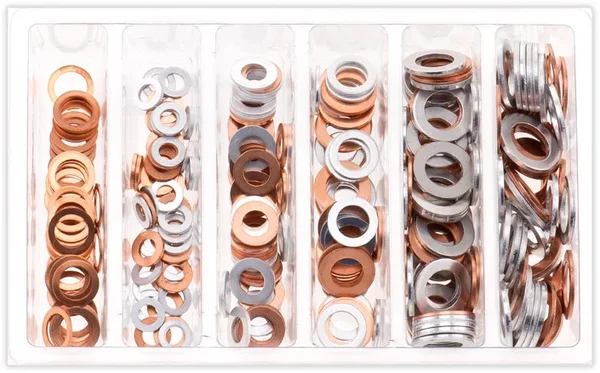 BOLT Aluminum Drain Plug Compression Washers - 8 M12, 4 M10, 4 M6 Kit for Powersports