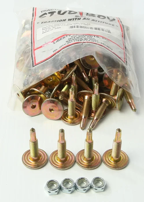 STUD BOY 2067-P3 Power Point Carbide Push-Through Track Studs – Durable Off-Road Performance