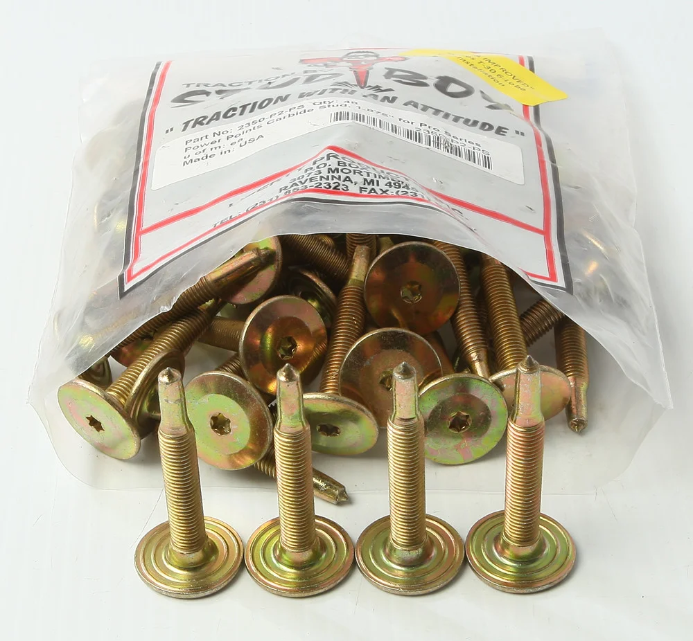 STUD BOY Power Point Pro Carbide Push-Through Studs for Tracks - Durable, High-Performance Racing Studs