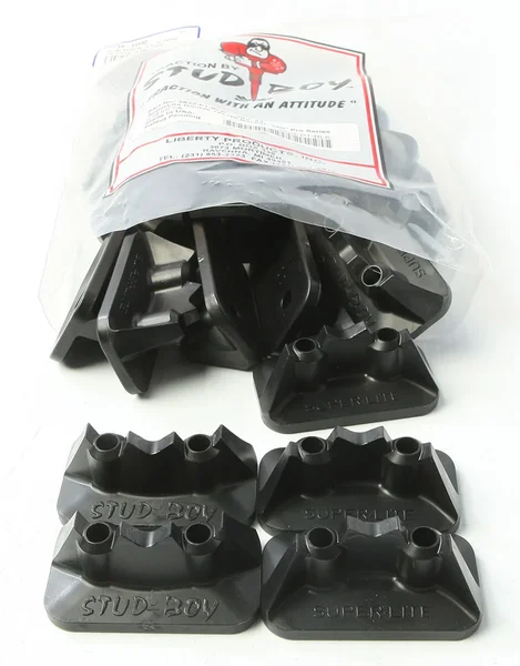 STUD BOY Super-Lite Pro Series Double Backers 0.75" 24/Pk Black - Durable & Lightweight Motorcycle Accessories