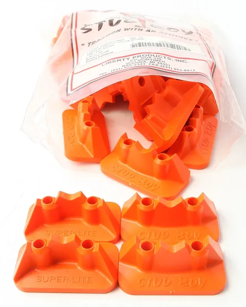 Stud Boy Super-Lite Pro Series Double Backers - 0.75" Lightweight Durable Motocross Protection 24/Pk Orange