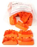 Stud Boy Super-Lite Pro Series Double Backers - 0.75" Lightweight Durable Motocross Protection 24/Pk Orange